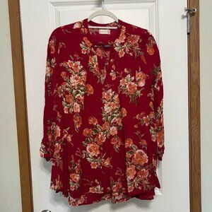 Altar'd State Long Sleeve Floral Dress